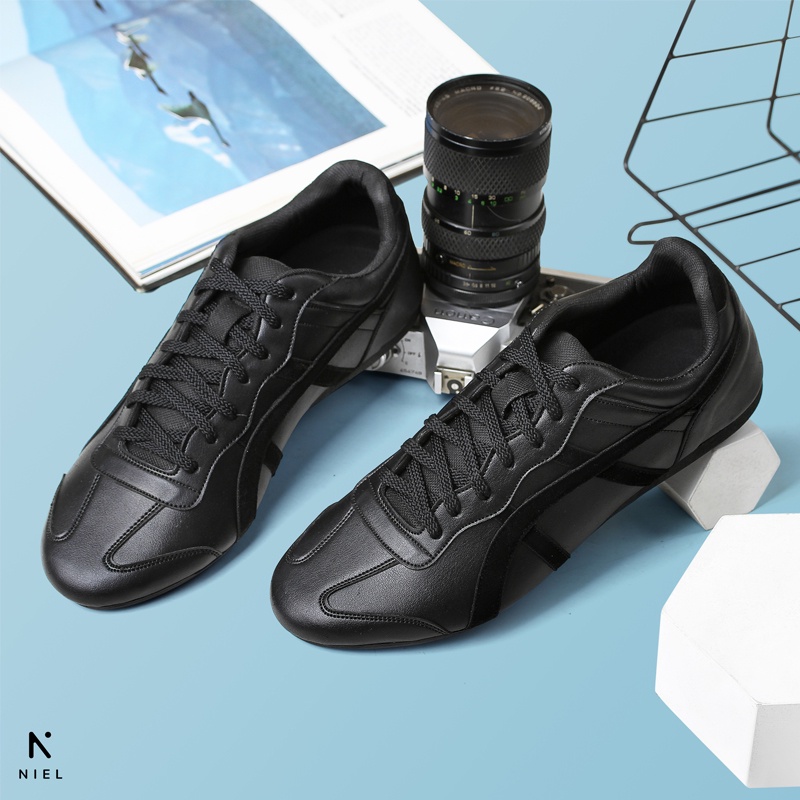 Niel Sepatu Casual Formal Pria Tali Troy Synthetic Leather