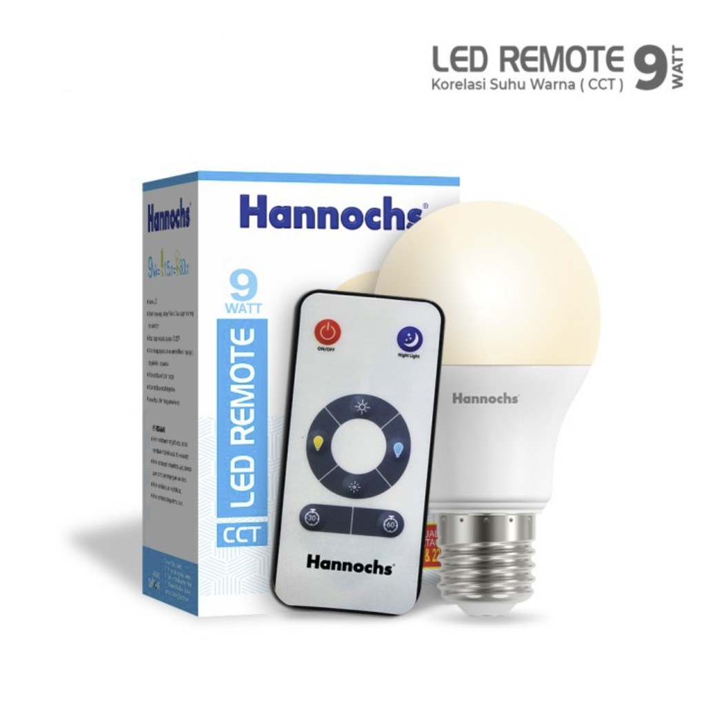 Hannochs Lampu Led Remote 9 Watt CCT