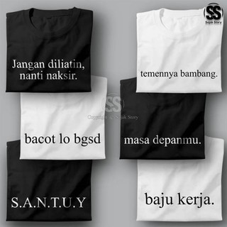  Kaos  Distro Kata Kata  Baju  Sablon  Tulisan  Lucu Kaos  