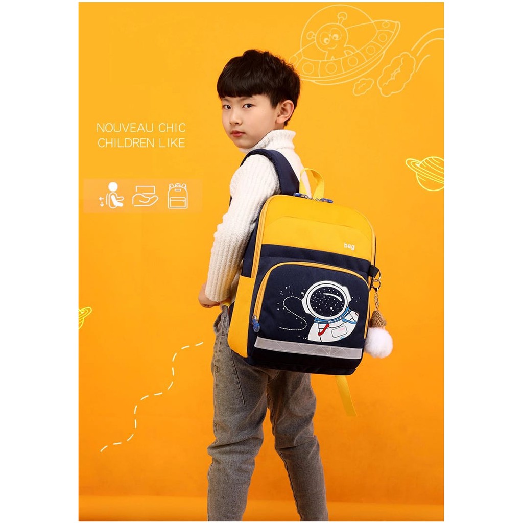 Tas Sekolah Anak Perempuan Laki2 Murah TK, SD, SMP Model Style Korean Tas Ransel Astronot Anak