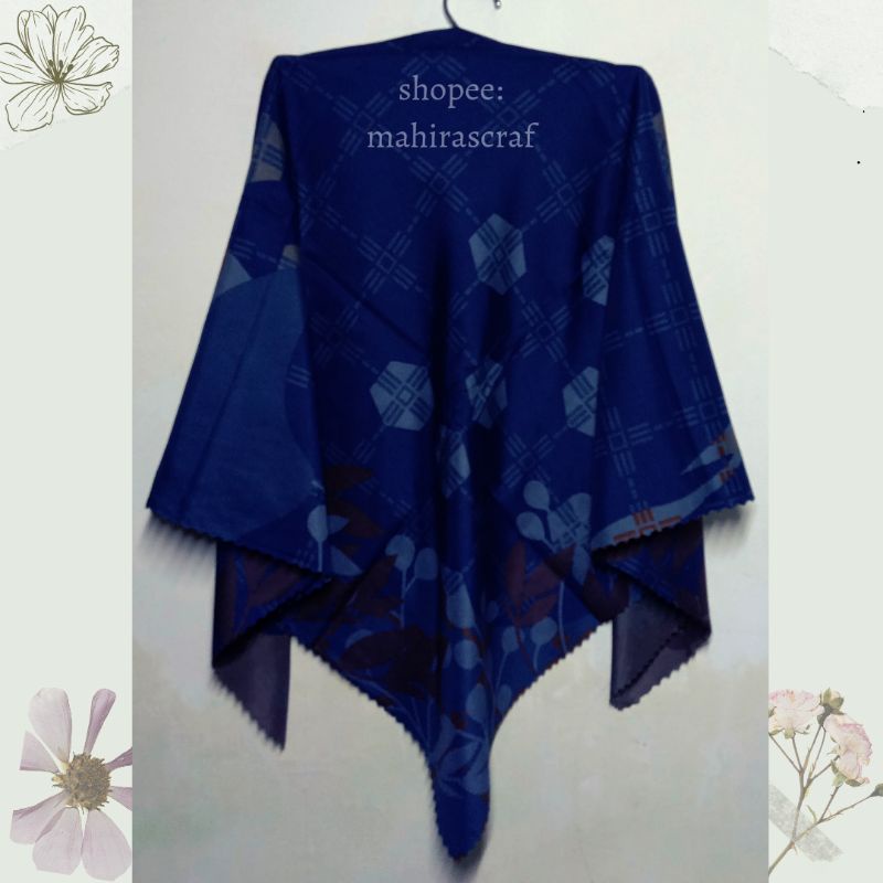 Jilbab Segi Empat Motif Laser Cut Azara-J10