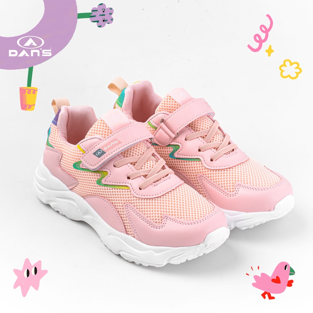 Dans Raline Sepatu Sneakers Anak Perempuan - Rose