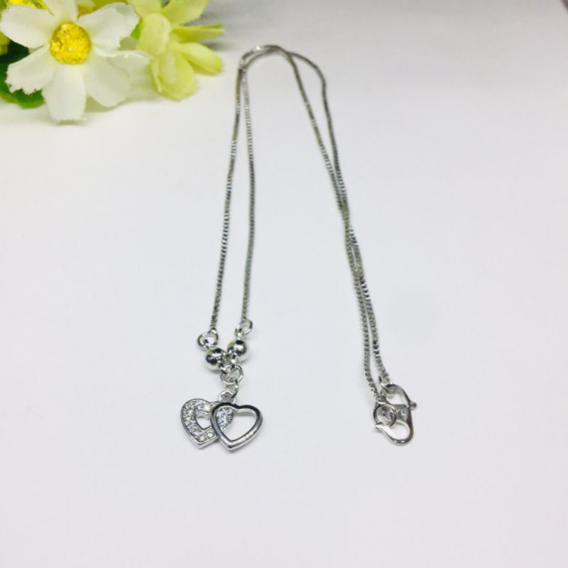 kalung perhiasan model love xuping dewasa panjang(4cm)