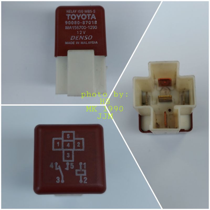 relay fuse box AC kaki 5 coklat all new corolla all new AE111