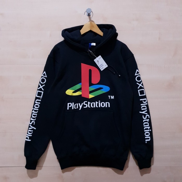 JAKET HOODIE H&M PLAY STATION LOGO BLACK - M