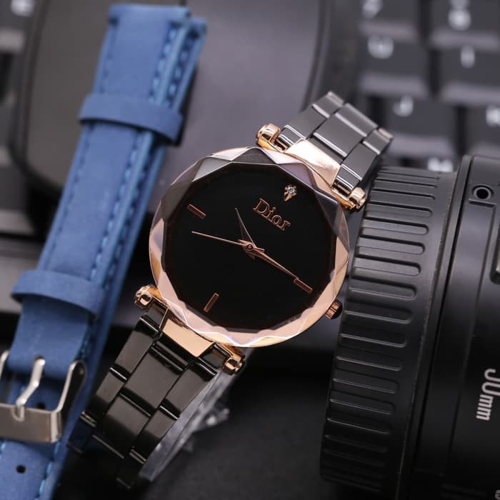 Jam Tangan_Dior_Rantai plus kulit bonus box exclusive