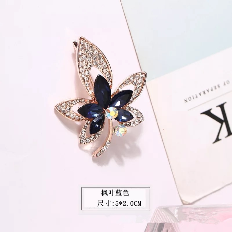 Ins Kepribadian Shiny Bros Berlian Imitasi Rusa Merak Bros Mutiara Unisex Bros Aksesoris indah-21#