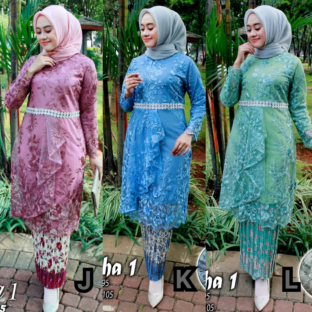 Kebaya Modern Tulle Ayesha Aneka Warna