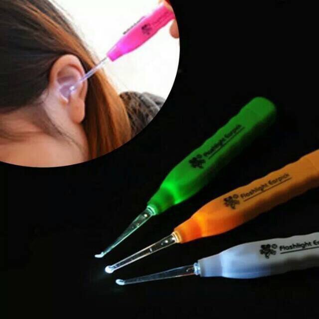 `ღ´ PHINKL `ღ´ Earpick ear pick senter korek kuping telinga lampu LED bisa dipakai saat gelap