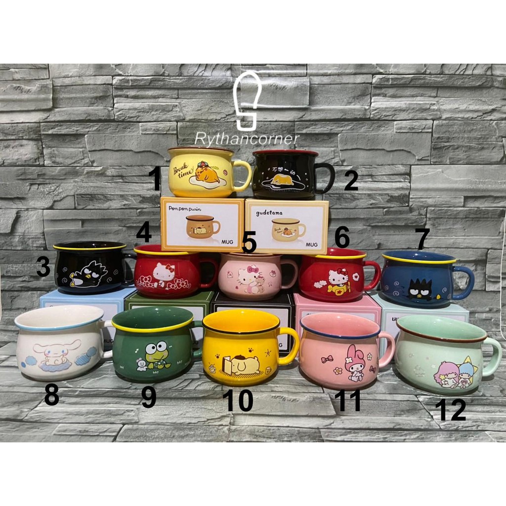 MANGKOK CANGKIR  / MUG / CANGKIR CEREAL SANRIO ORI