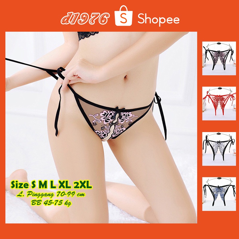 d1976 Celana Dalam G String CD GString Sexy Wanita Seksi Model Tali Samping Jumbo Big Size S M L XL 