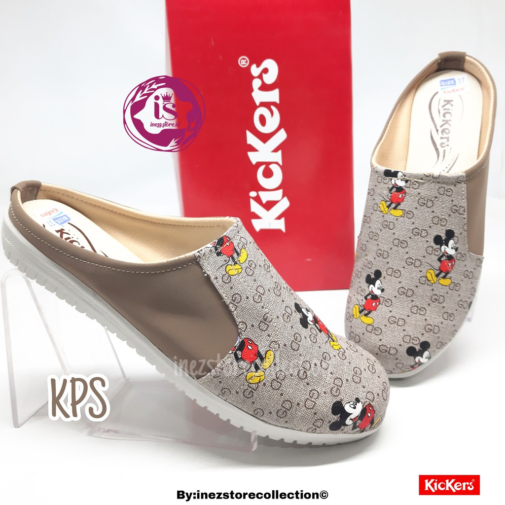 SENDAL WANITA SLOP TERBARU KICKERS KODE FL.MICKEY MURAH