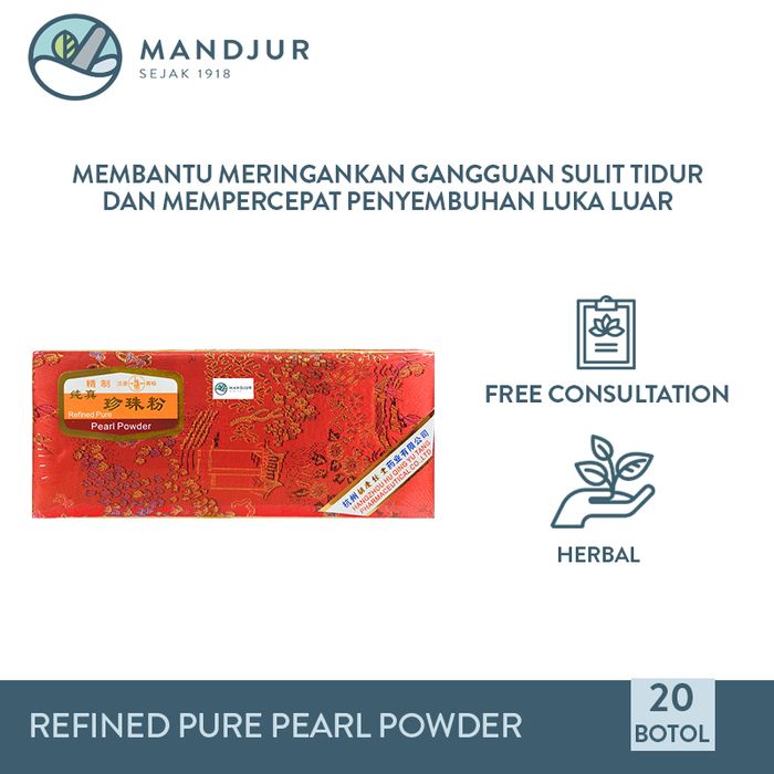 

Refined Pure Pearl Powder (Zhen Zhu Fen) - Suplemen Kesehatan Kulit