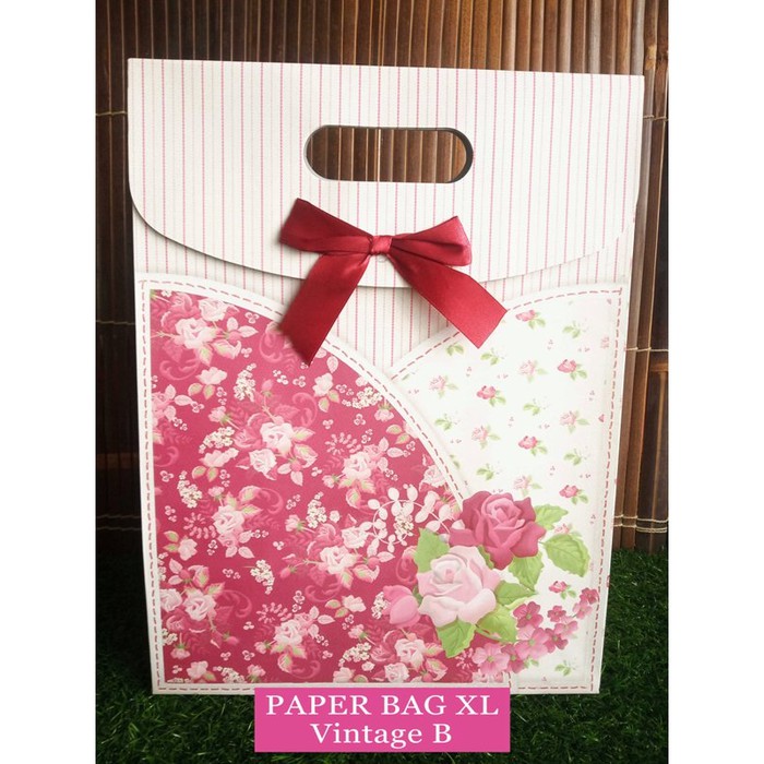 

Paper Bag Motif Tas Kertas Kado/Tas Ulang Tahun XL Vintage