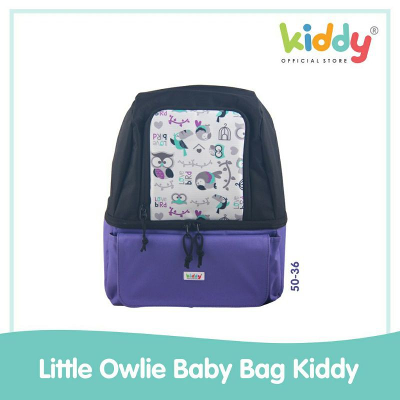 Kiddy Little Owlie Multifunction Bag / diaper dan cooler bag -5036 / PAKET BOTOL DAN ICE GEL S1