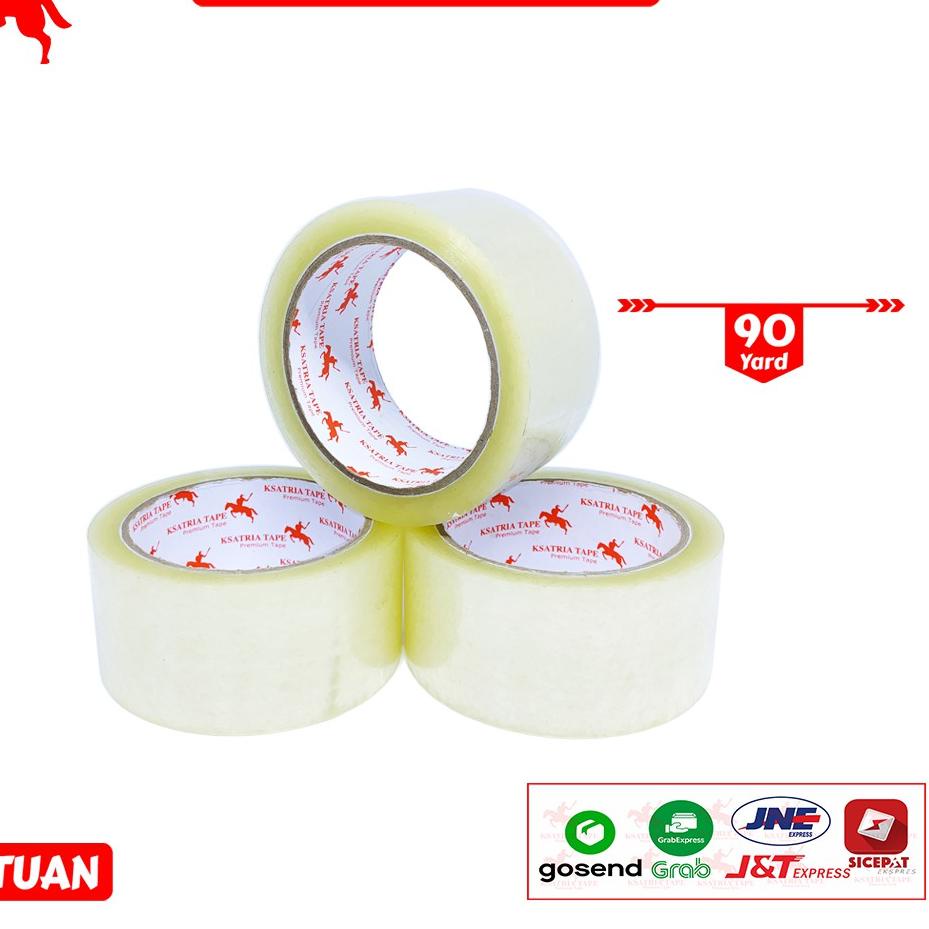 

5.5 sale/SHOPEE MALL/【SHOPEE MALL】/Original/(TERBARU) Lakban OPP Tape / Lakban Bening KSATRIA Tape 90 Yard ⚡ALEE!!!!..