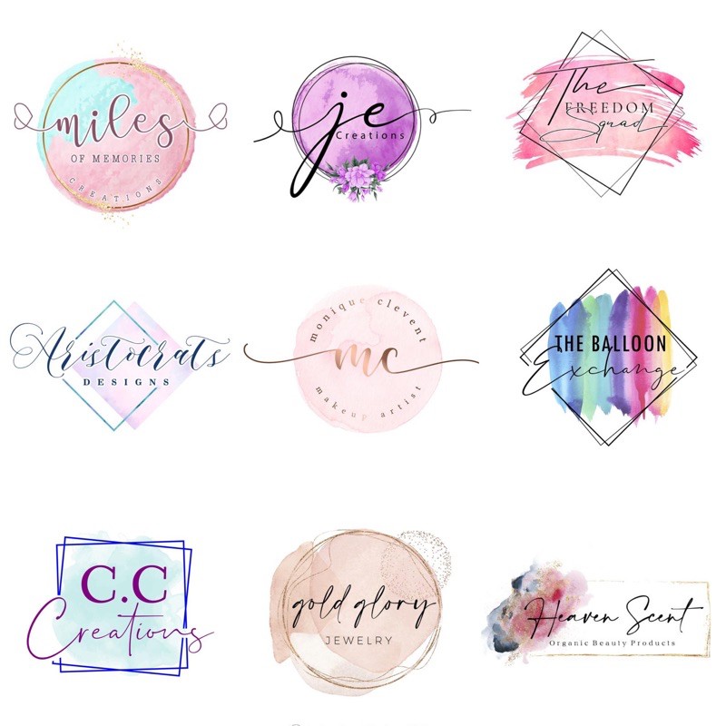 

(DRAN WATERCOLOR ABSTRACT) JASA BIKIN DESAIN LOGO ONLINE SHOP LOGO BISNIS UNIK CANTIK TERMURAH