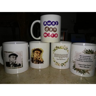  Mug  Custom Satuan Free Desain  Gelas  Foto  Shopee Indonesia