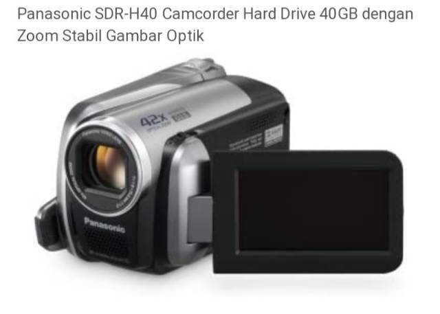 Handycam Panasonic Sdr H 40 Shopee Indonesia