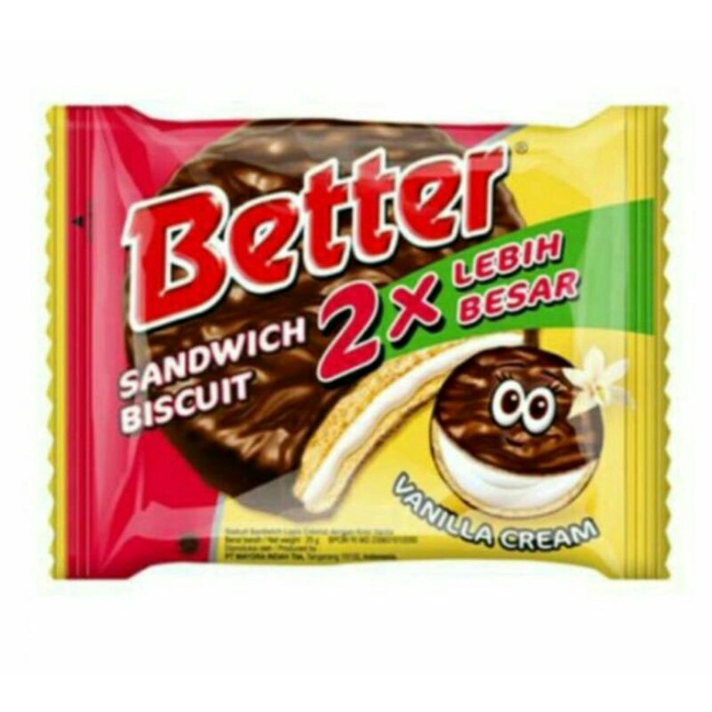 

Better Sandwich Biscuit Renceng (10pcs gratis 5pcs)