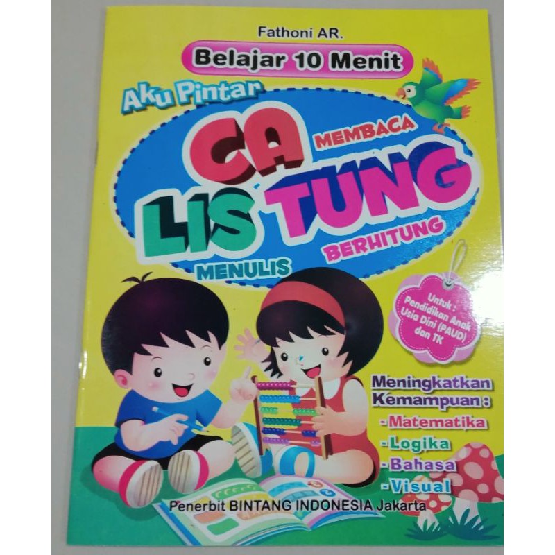 BUKU ANAK BUKU BELAJAR 10 MENIT CALISTUNG 64 HAL (21×28cm)