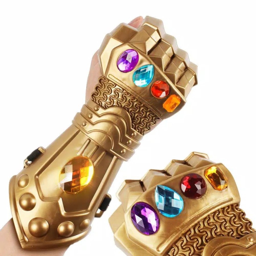 MAINAN ANAK SARUNG TANGAN THANOS AVENGERS CIVIL WARS TANOS MUSUH AVENGER INFINITY GAUNTLET STONES