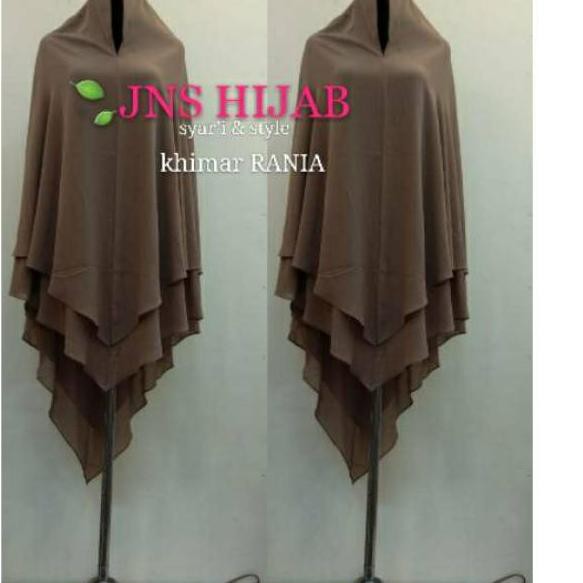 ✤ KHIMAR RANIA/KHIMAR JUMBO 2 LAYER/HIJAB CERUTY ORIGINAL JNS HIJAB ❃