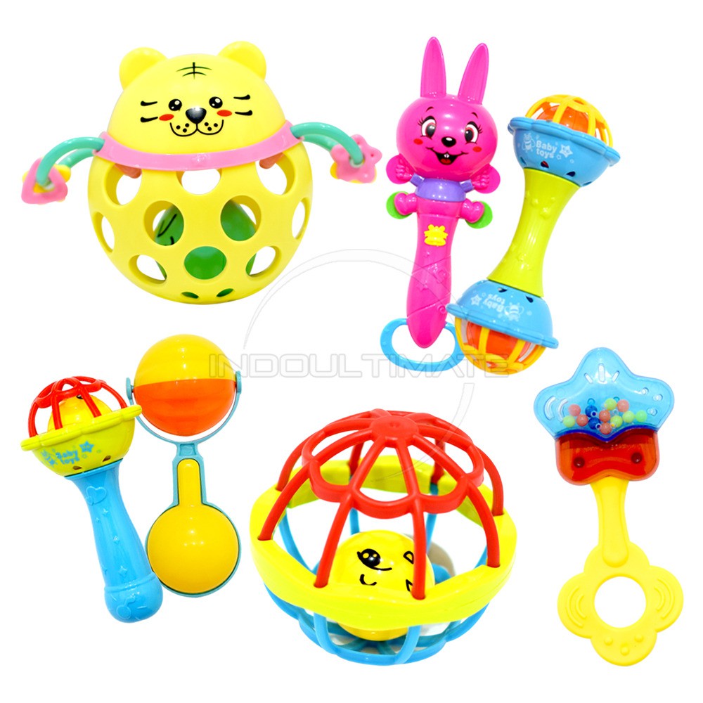 Mainan Gemerincing Bayi Teether Baby Silicone Mainan Edukasi Toys Baby Rattle Bayi TO-Z0