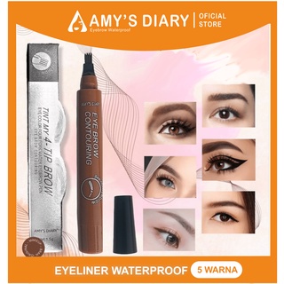 [BPOM] Amy'sdiaryofficialstore my 4- tip brown eyebrow pensil alis Waterproff (ORIGINAL)