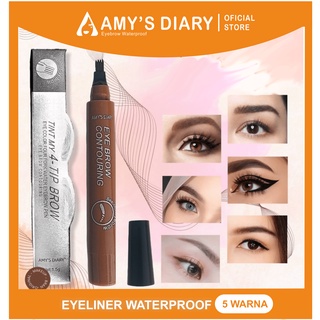 [BPOM] Amy'sdiaryofficialstore my 4- tip brown eyebrow pensil alis Waterproff (ORIGINAL)