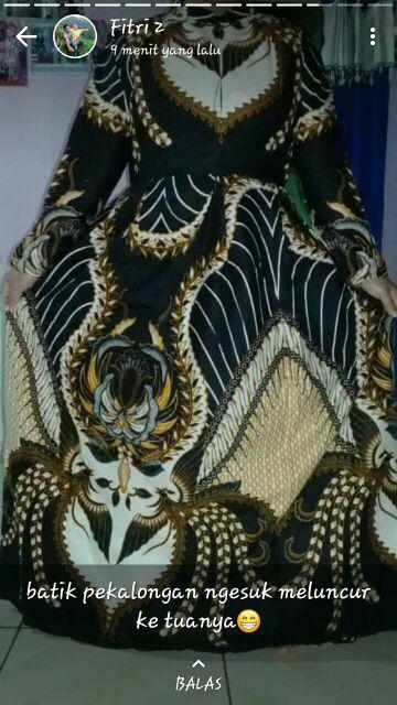 Batik Couple Keluarga Sania Ruffle Ori Ndoro Jowi Sarimbit Keluarga