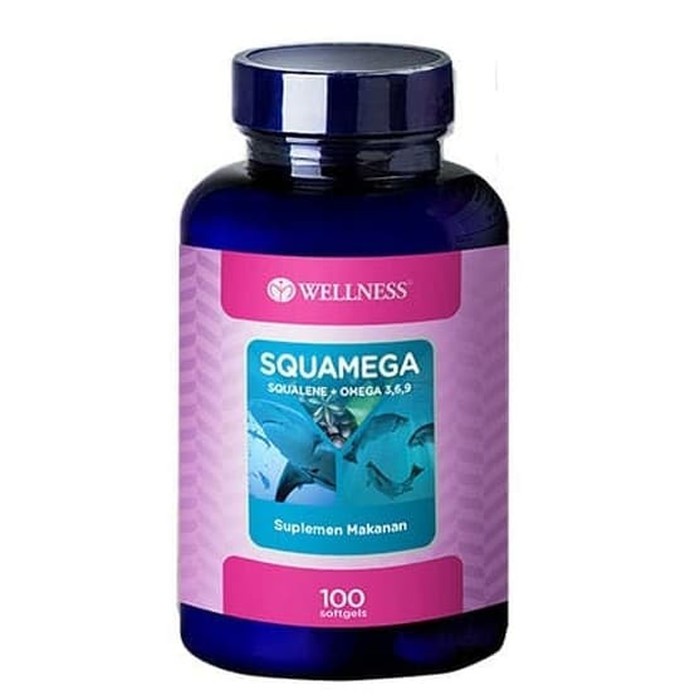 Wellness Squamega (Squalene + Omega 3,6,9) 100 Kapsul / Minyak Ikan / Fish Oil