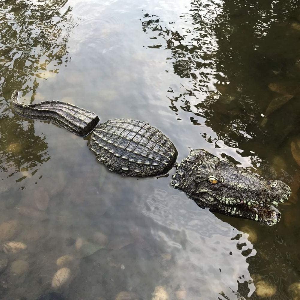 Floating Crocodile Decoy Pond - Buaya Palsu Apung Pengusir Bebek Angsa