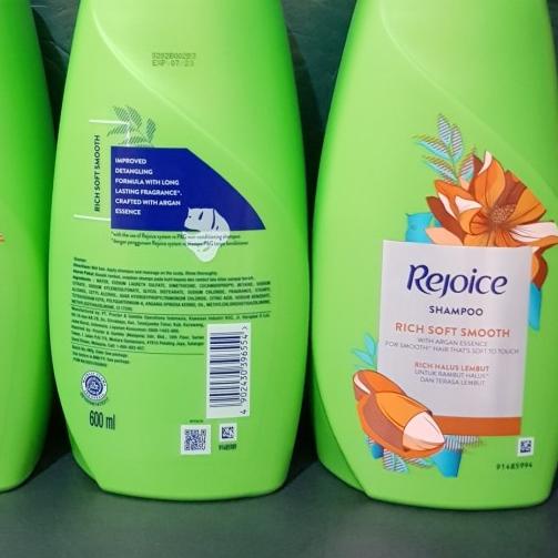 ✹ Rejoice Shampoo Rich Halus Lembut 600 ml / Rejoice Rich Shampo 600ml ➸