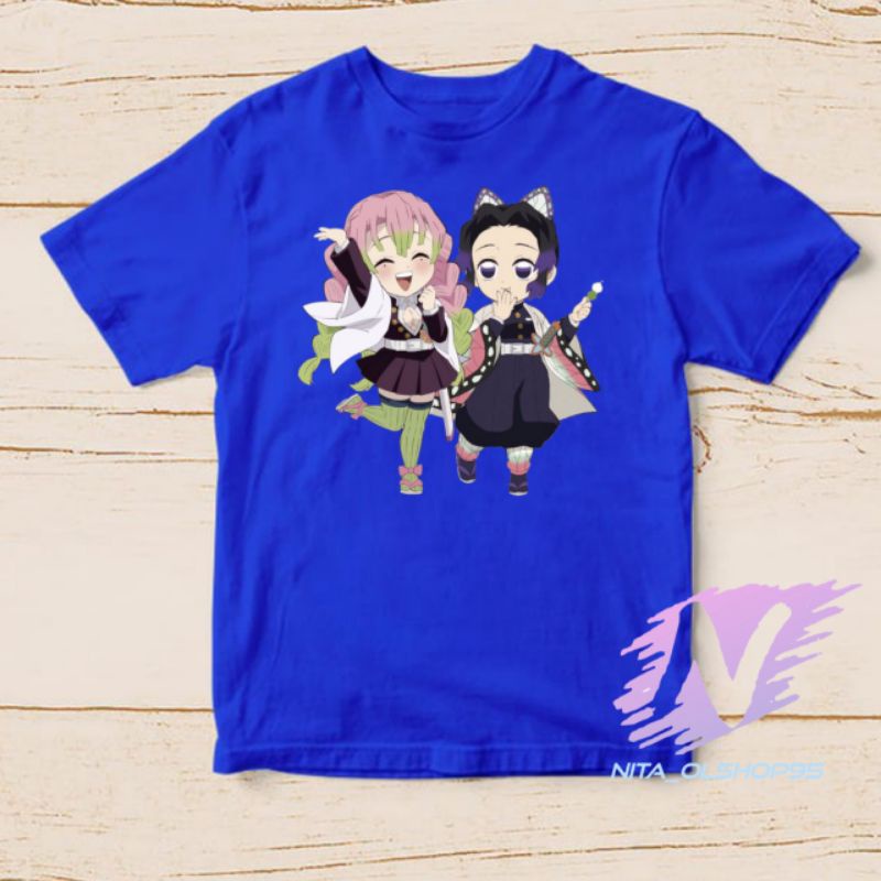 kaos pilar cinta dan shinobu kaos anak anime demon slayer