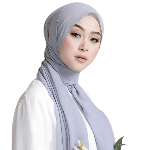 HIJAB PASHMINA DIAMOND CREPE / SABYAN JAHIT TEPI PASMINA JILBAB KERUDUNG POLOS MUSLIM-AFIFAH_ID_STORE