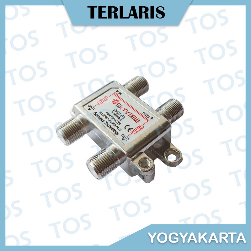 Promo Terbaru Cabang Antena UHF Parabola Skyview Splitter 3 Way SV-03 TOS