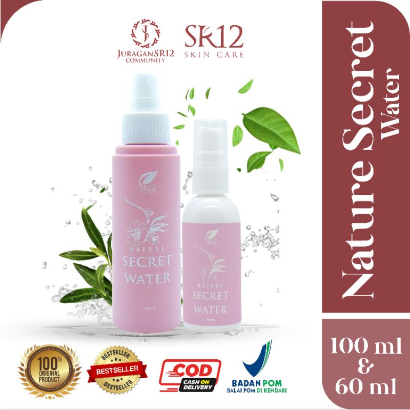 NATURE SECRET WATER SR12 FACIAL SPRAY PENYEGAR WAJAH MAKEUP TAJAN LAMA KULIT KERING BERJERAWAT BPOM