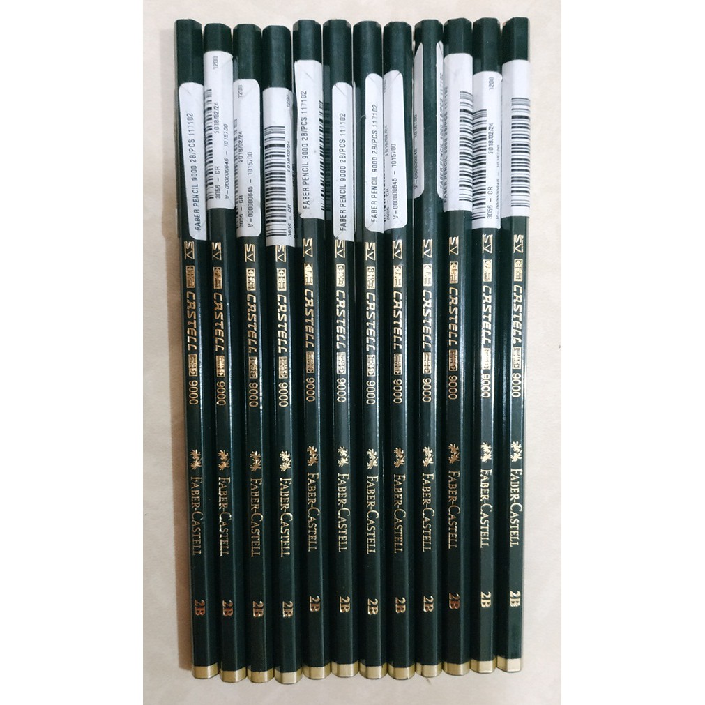 Jual Pensil 2B Faber Castell 9000 Original | Shopee Indonesia