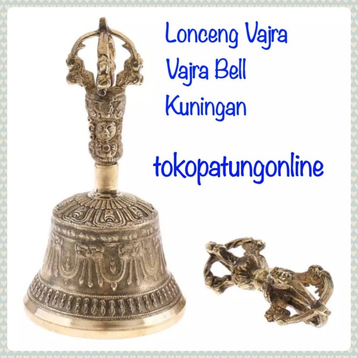 RUMAH TANGGA LAIN-LAIN TP1201 LONCENG VAJRA TIBET SET (VAJRA BELL)