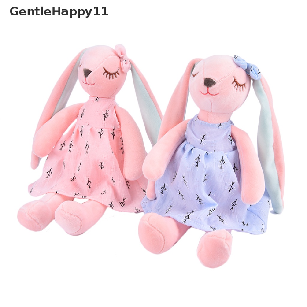 Gentlehappy Mainan Boneka Kelinci Telinga Panjang Bahan Plush Untuk Anak Laki-Laki / Perempuan