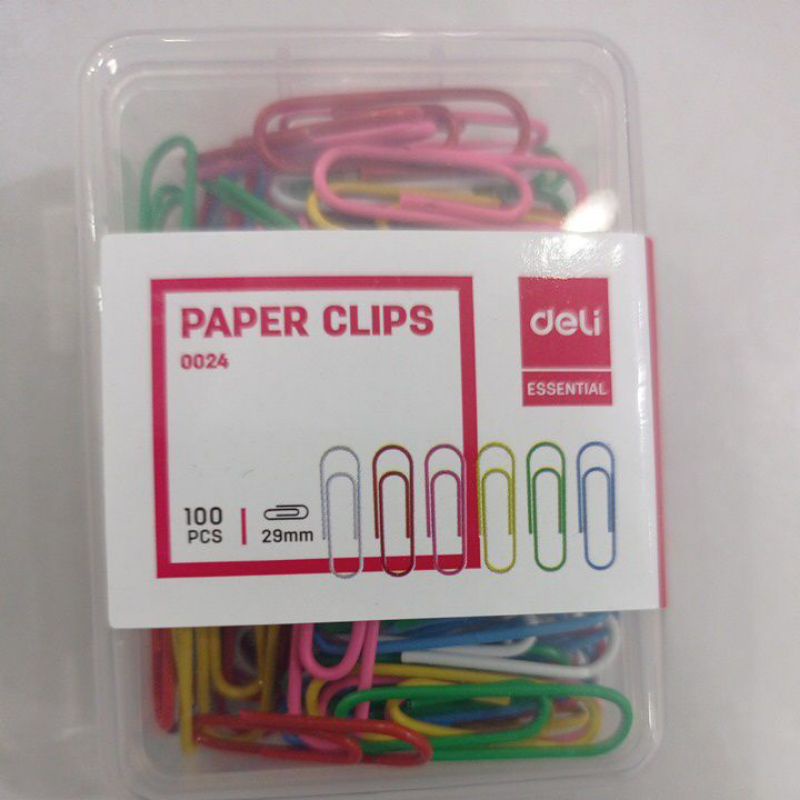 

PAPER CLIP WARNA DELI 0024