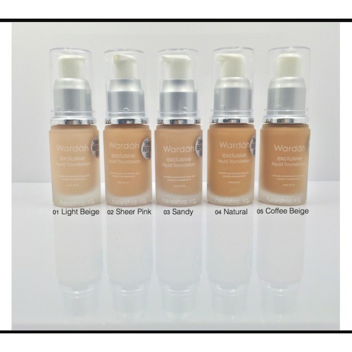 Wardah Exclusive Liquid Foundation . Alas Bedak Cair Exclusive