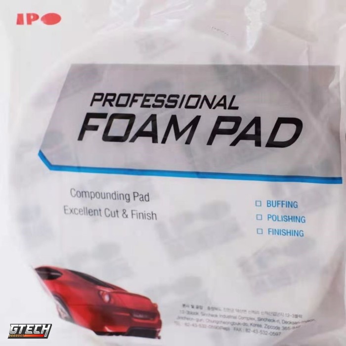 Busa Poles Kuning 8 inch IPO Foam Pad Kuning IPO Polishing Foam Pad untuk Proses Medium Cut