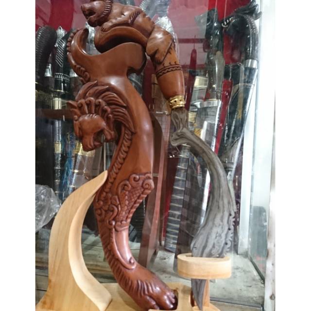 KUJANG SILIWANGI HENDEL MACAN PAMOR DAMASKUS NATURAL