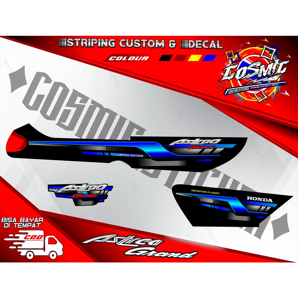 Jual STIKER ASTREA GRAND, ASTREA BULUS, ASTREA PRIMA STRIPING HEREX ...