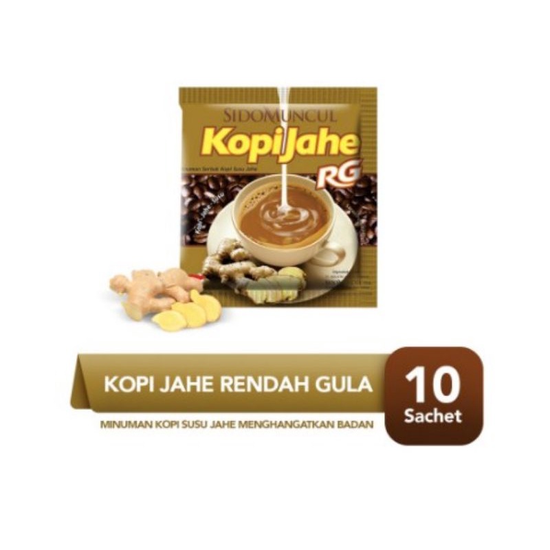 

Sido Muncul Minuman Kopi Jahe Rendah Gula 10's - Menghangatkan Badan