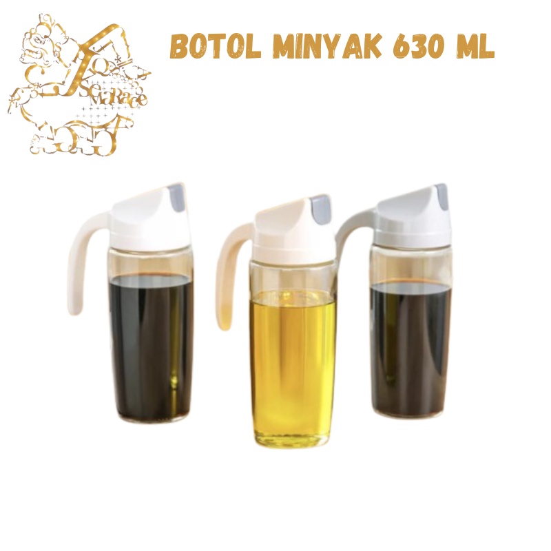 BOTOL MINYAK BOTOL KACA 630ML