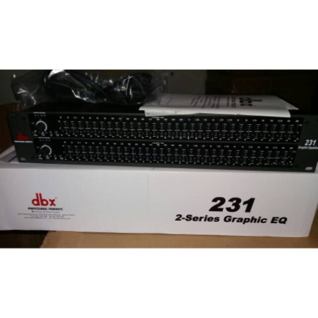 Equalizer dbx 231 made in usa. Hitam 31x2 Ch