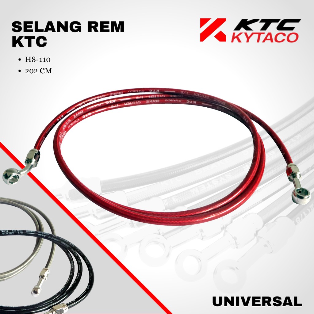 Selang slang rem 202 cm HS-110 KTC KYTACO NMAX BELAKANG